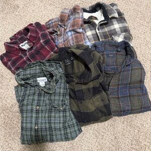 Men's Assorted Plaid flannel Shirts